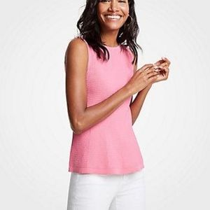 Ann Taylor Stitched Sweater Shell